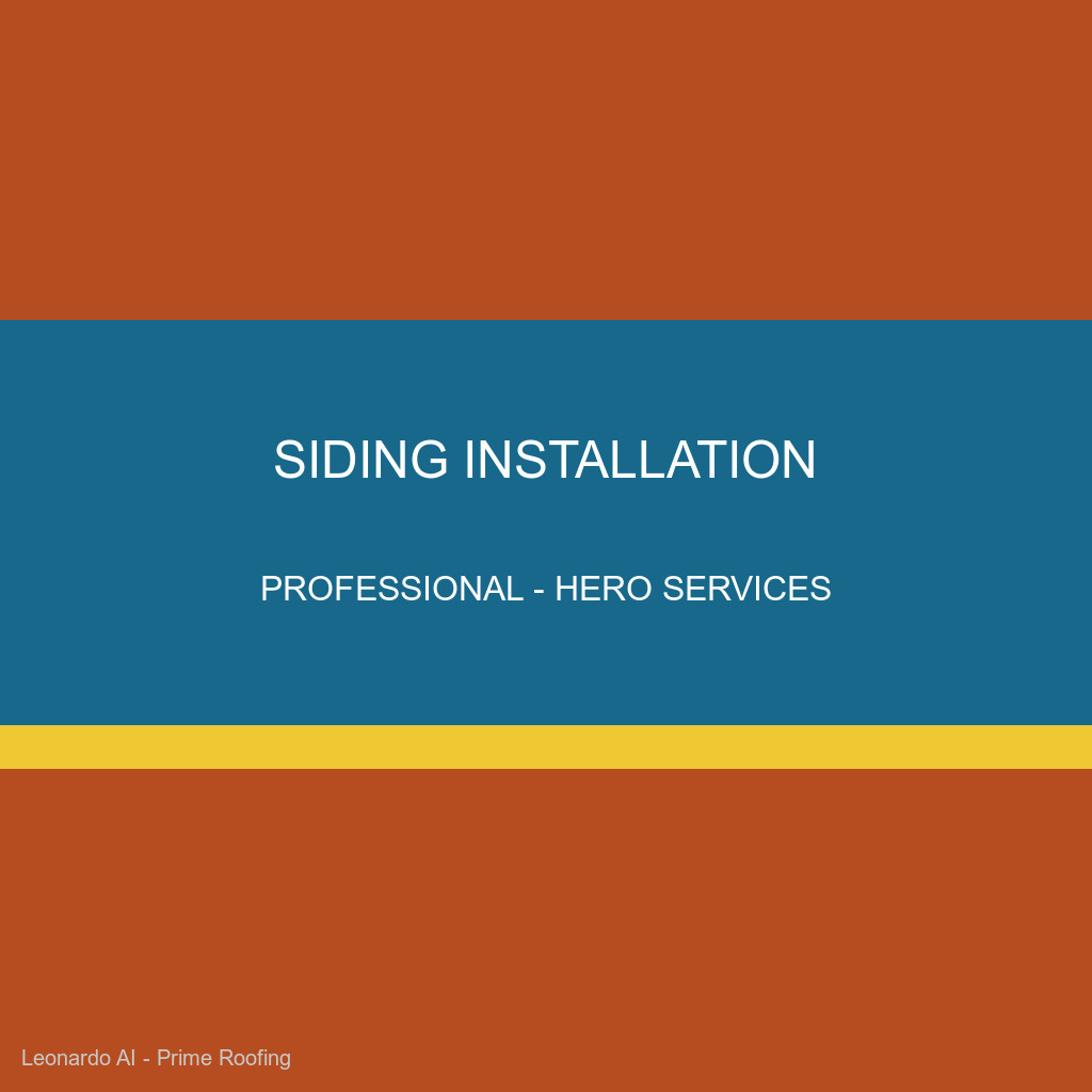 Professional siding installation work